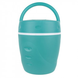 Grossiste et fournisseur. Lunchbox chaud et froid avec sa cuillère turquoise.