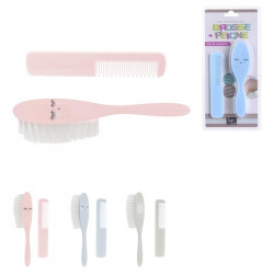 Baby hairbrush and comb set for newborns & toddlers